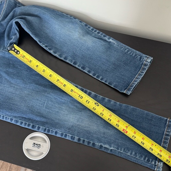 Mini Boden Girls 7-8Y Denim Overalls Medium Wash Stretch Pockets - Picture 9 of 10